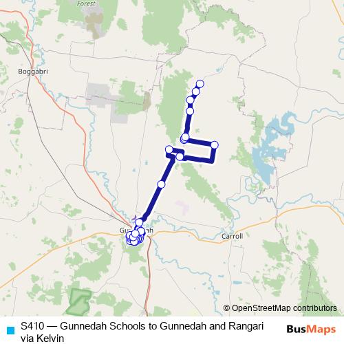 S410 bus Line Map