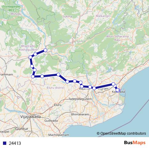 24413 bus Line Map