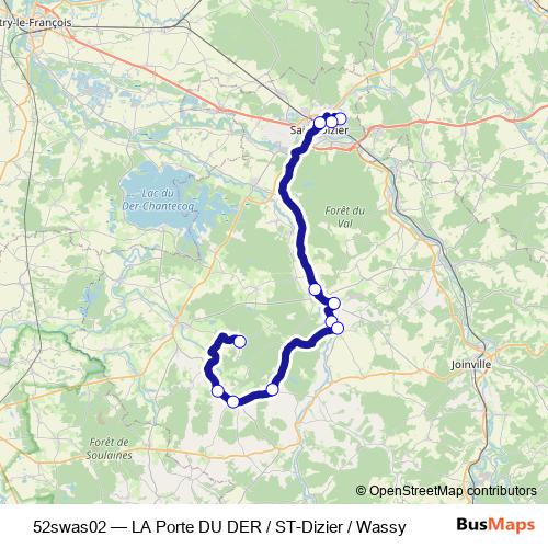 52swas02 bus Line Map