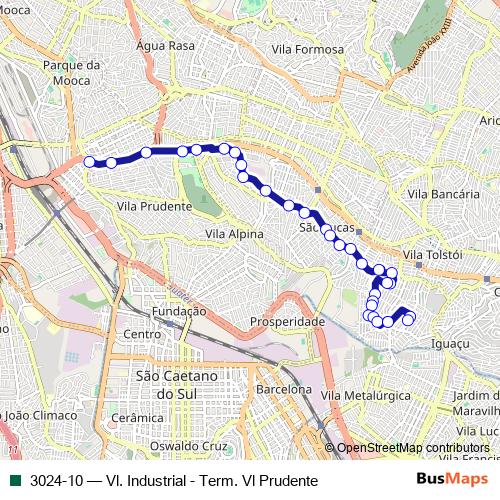 3024-10 bus Line Map