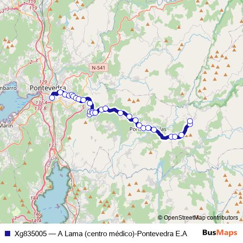 Xg835005 bus Line Map