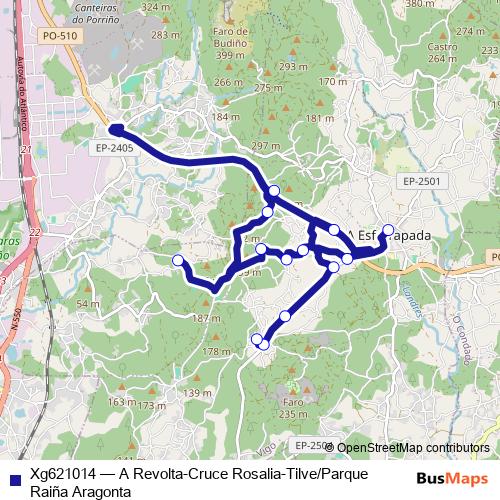 Xg621014 bus Line Map