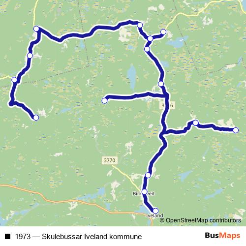 1973 bus Line Map