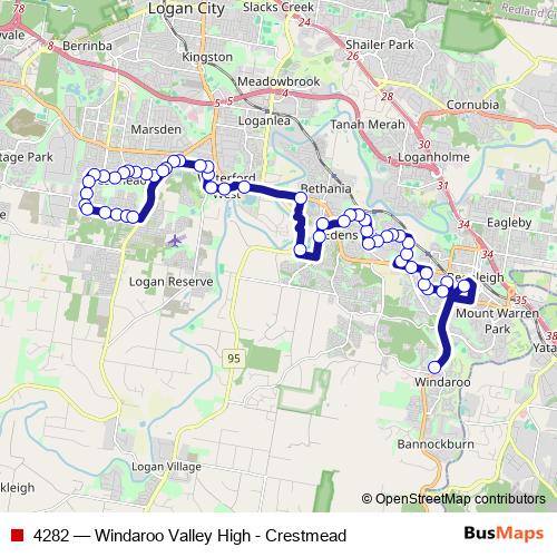 4282 bus Line Map