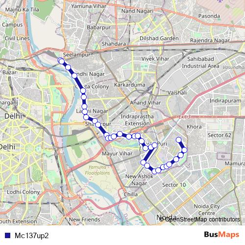 Mc137up2 bus Line Map