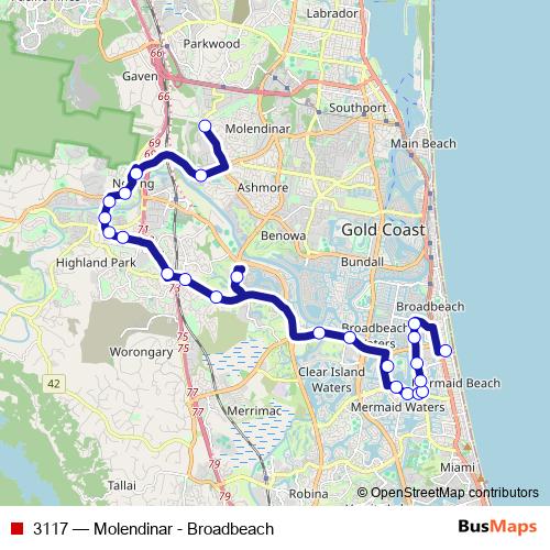 3117 bus Line Map