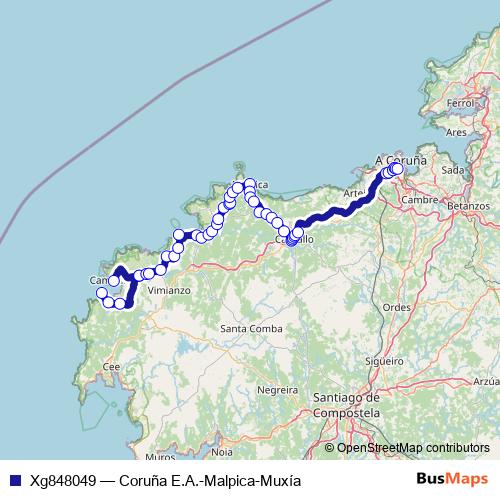 Xg848049 bus Line Map