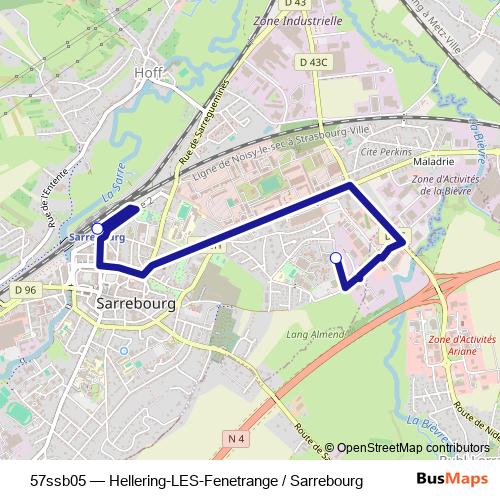 57ssb05 bus Line Map