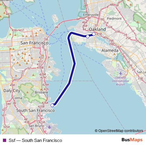 Ssf ferry Line Map