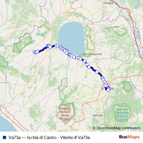 Va73a bus Line Map