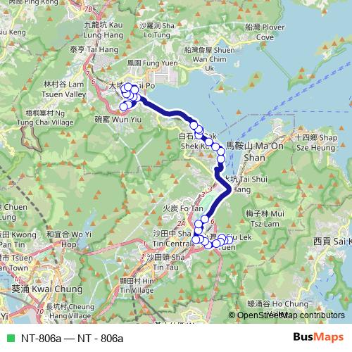 NT-806a bus Line Map