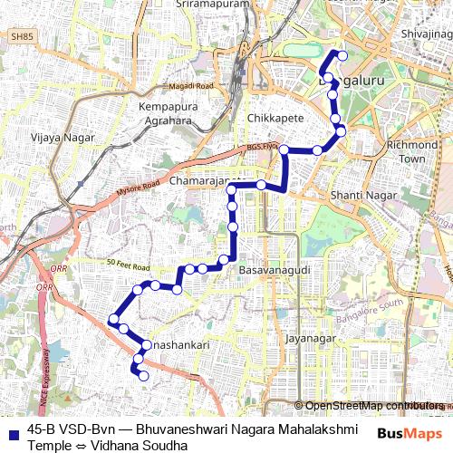 45-B VSD-Bvn bus Line Map