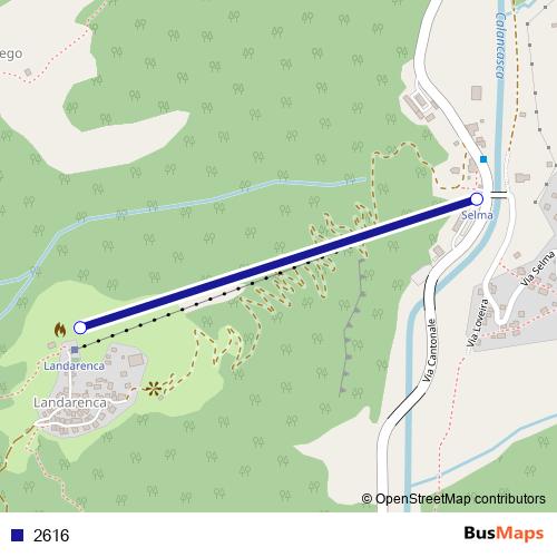 2616 cable-car Line Map
