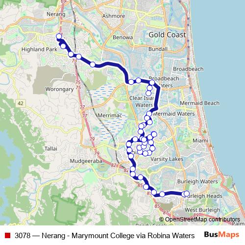 3078 bus Line Map