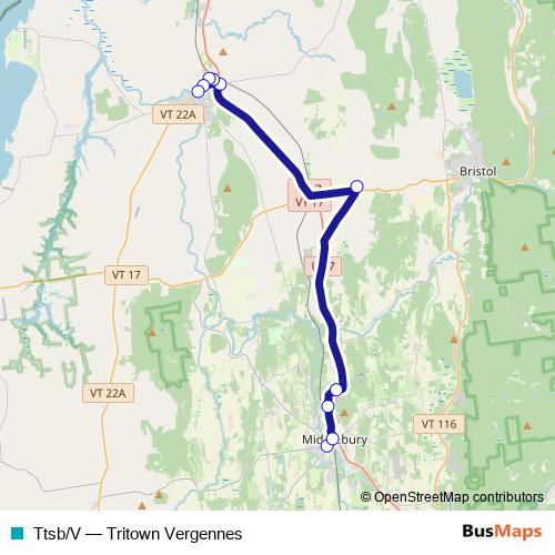 Ttsb/V bus Line Map