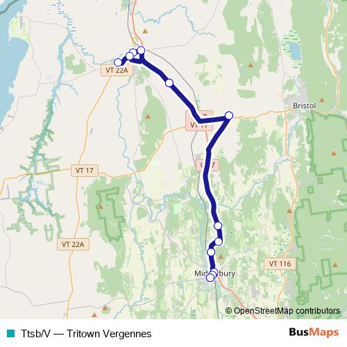 Ttsb/V bus Line Map