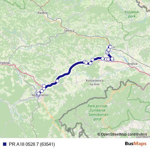 PR A18 0528 7 (63541) bus Line Map