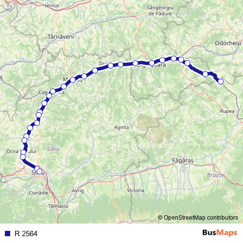 R 2564 rail Line Map