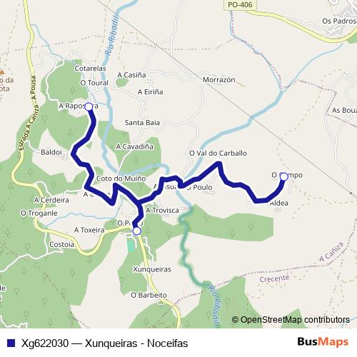 Xg622030 bus Line Map