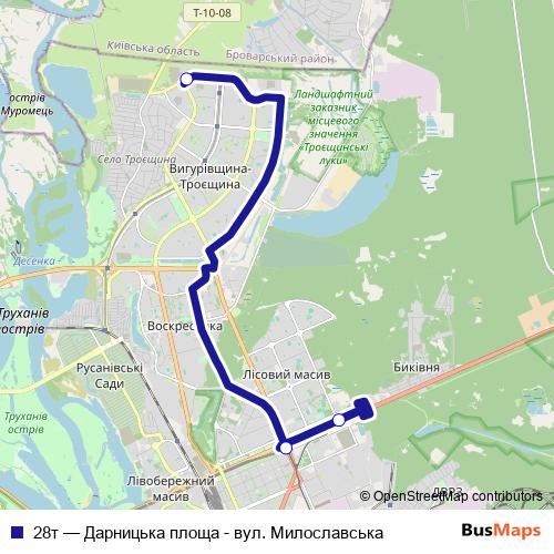 28т bus Line Map