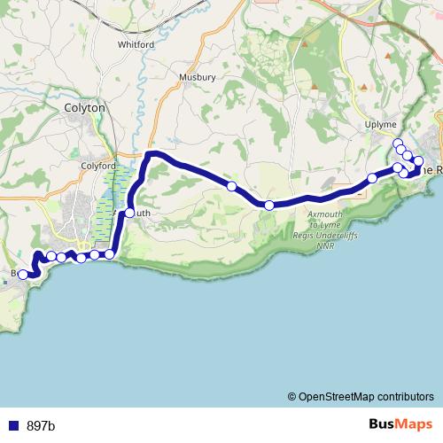 897b bus Line Map