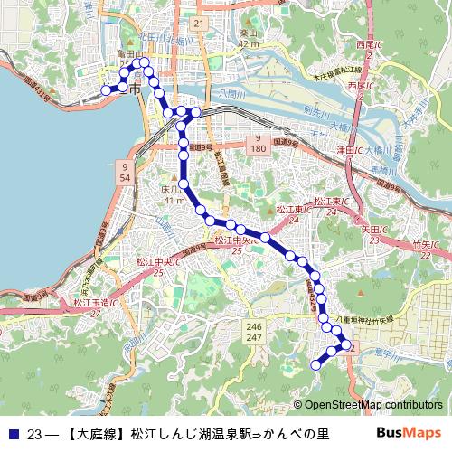 23 bus Line Map