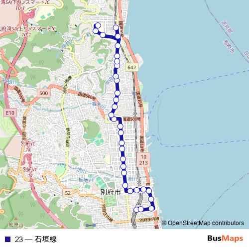 23 bus Line Map