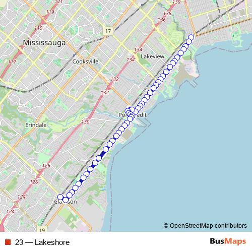 23 bus Line Map