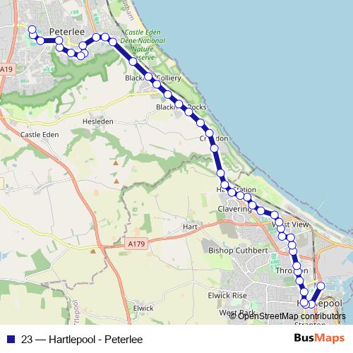 23 bus Line Map