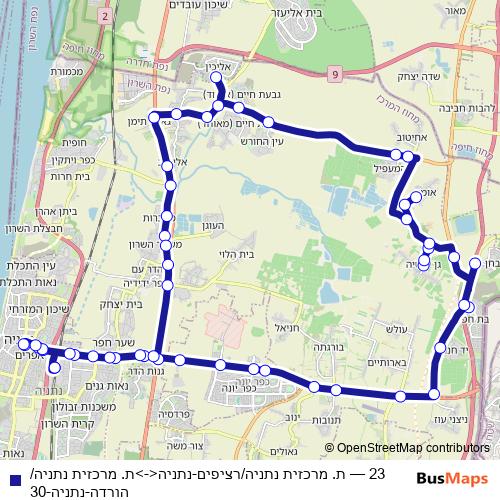 23 bus Line Map