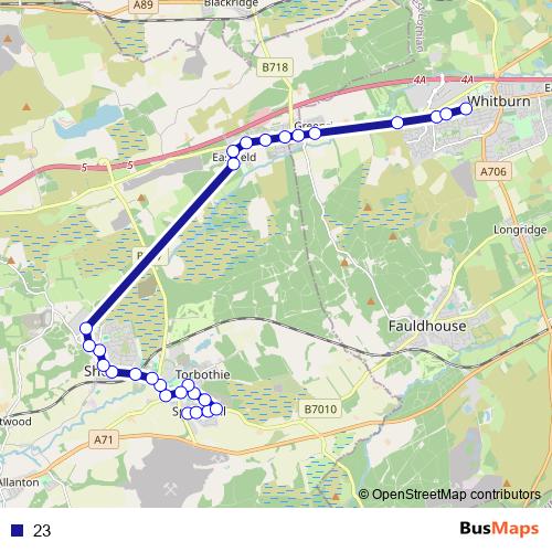 23 bus Line Map