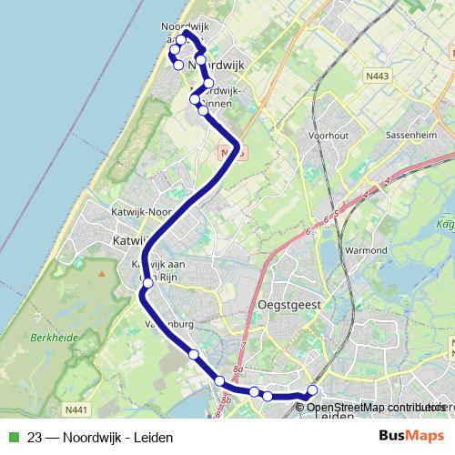 23 bus Line Map
