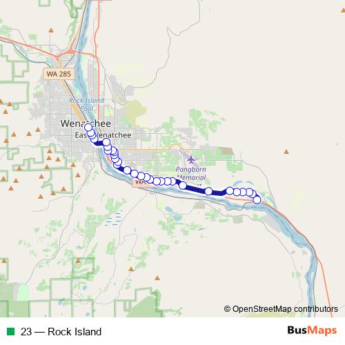 23 bus Line Map