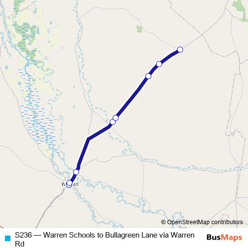 S236 bus Line Map