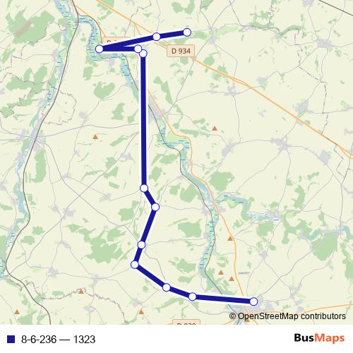 8-6-236 bus Line Map