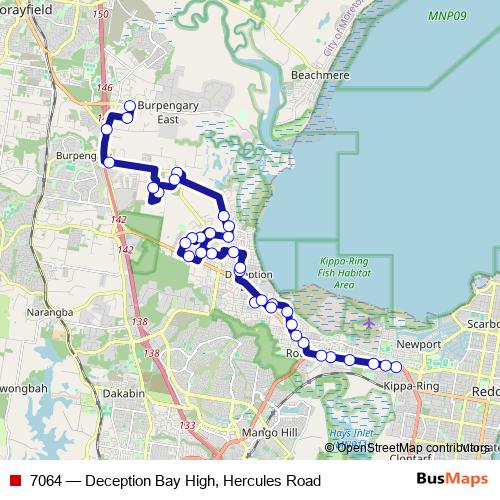 7064 bus Line Map