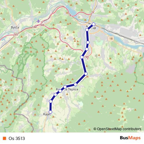 Os 3513 rail Line Map