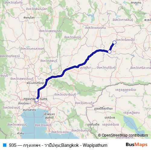 935 bus Line Map