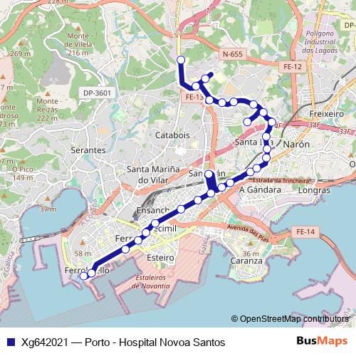 Xg642021 bus Line Map