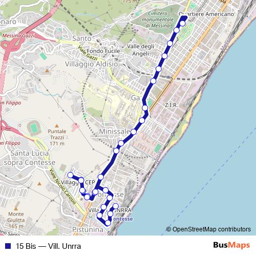 15 Bis bus Line Map