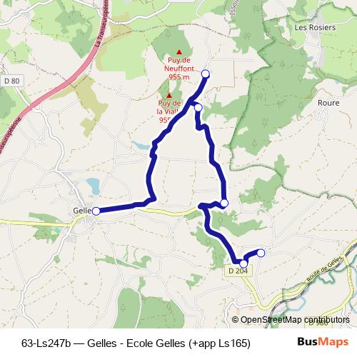 63-Ls247b bus Line Map