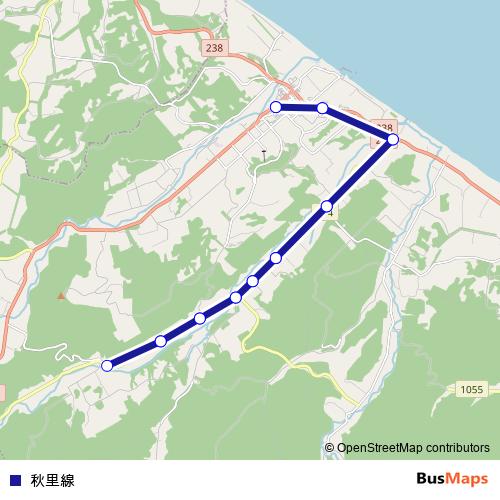 아키사토선 bus Line Map