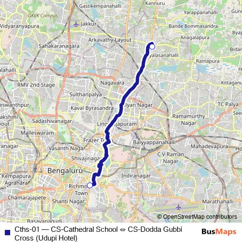 Cths-01 bus Line Map