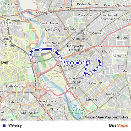 378stlup bus Line Map