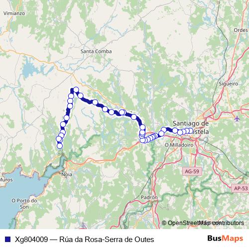 Xg804009 bus Line Map
