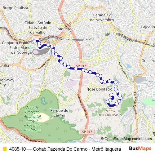 4085-10 bus Line Map