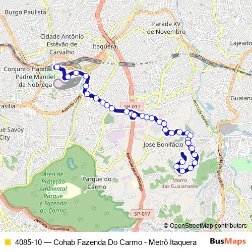 4085-10 bus Line Map