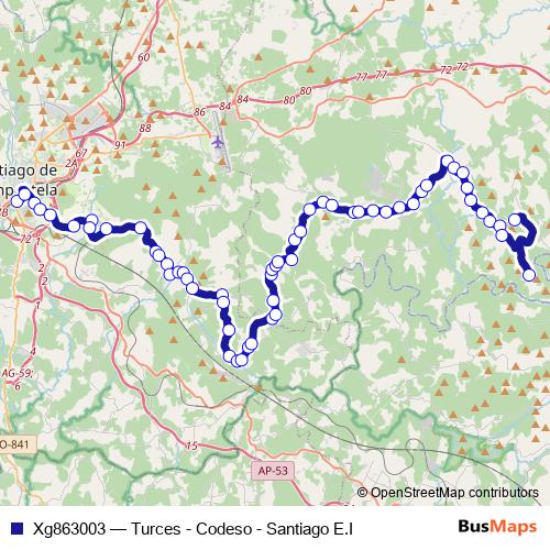 Xg863003 bus Line Map