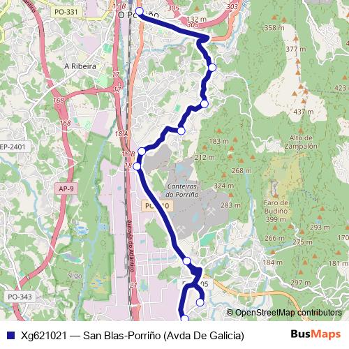 Xg621021 bus Line Map