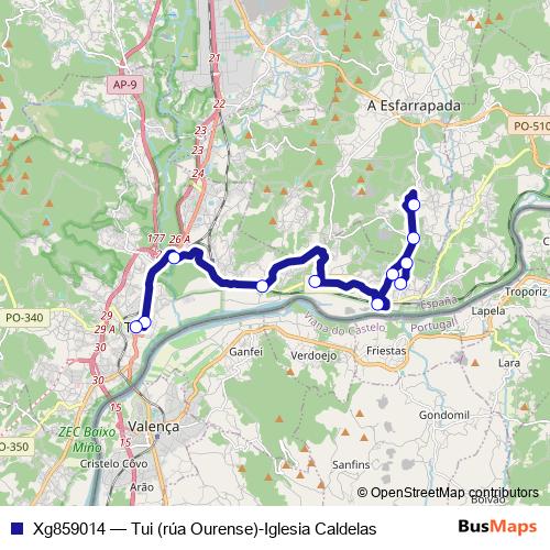 Xg859014 bus Line Map